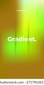 Modern Abstract Gradient Background with Vibrant Green and Yellow Mesh, Vertical Layered Texture for Social Media Stories, Mobile Wallpaper, and Creative Nature Inspired Graphic Design Poster