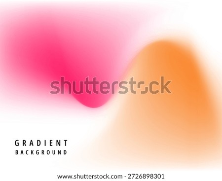Modern abstract gradient background with vibrant pink and orange mesh blur. Minimalist soft flowing liquid texture on white for creative web banners, posters, and professional branding.