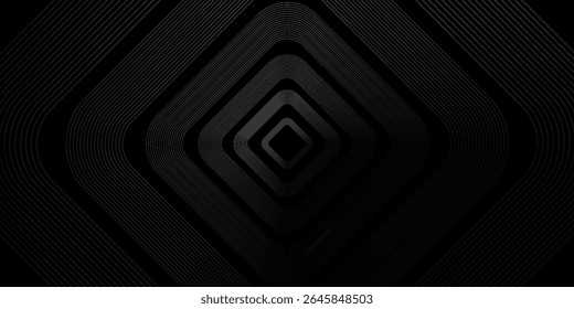 Plano de fundo moderno abstrato da faixa de gradiente cinzento com linhas geométricas brilhantes. Design futurista. web, pôster, ilustração vetorial. web