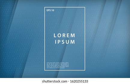 Modern abstract gradient blue background with dots element. Modern vector design template.