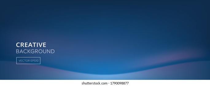 Modern abstract gradient blue banner background