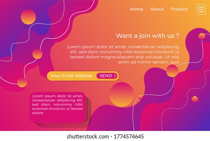 modern abstract gradient color background. dynamic textured geometric elements design. geometric style can be used on posters,banner,web and any more