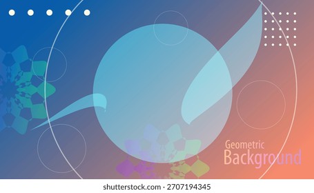 Moderner abstrakter Farbverlauf-Hintergrund mit weißen geometrischen Formen. Perfekt für Präsentationen, Webdesign und Marketing. Sauber und modern.