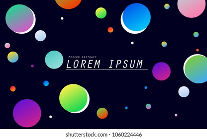 Modern abstract gradient color round shape. Creative modern cover pattern.Art vector background design