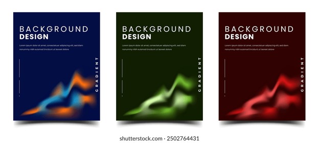 Modern abstract gradient color square banner collection. Usable for social media post, cover, banner, flyer.