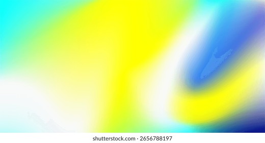 Modern Abstract Gradient Colorful Background with Yellow and Blue Tones