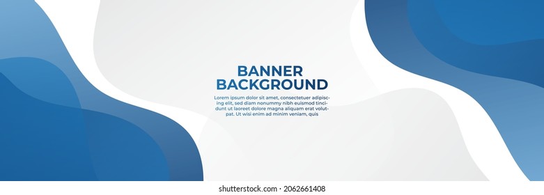 Modern abstract gradient dark blue technology banner background