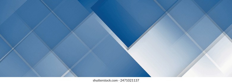 Modern abstract gradient dark blue banner background vector illustration
