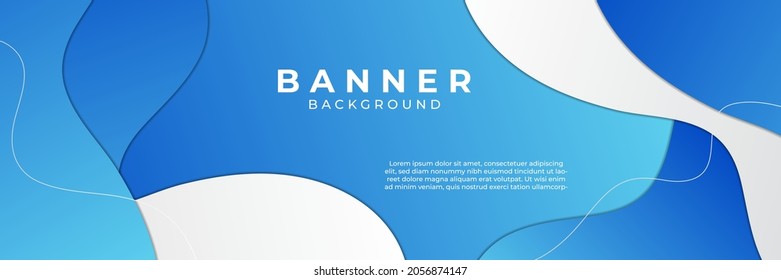 Gradiente abstracto moderno banner azul marino oscuro y fondo blanco