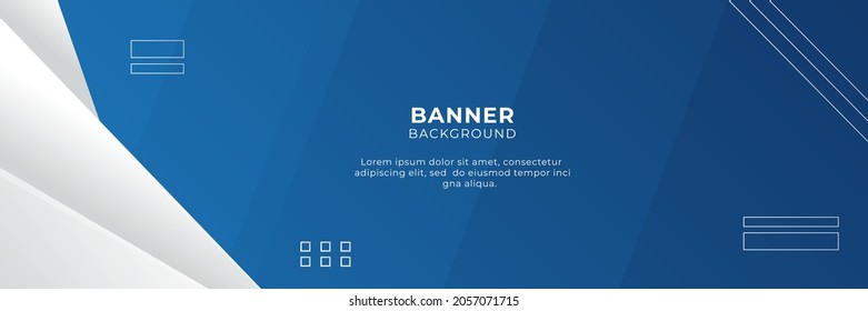 Modern abstract gradient dark navy blue technology banner background