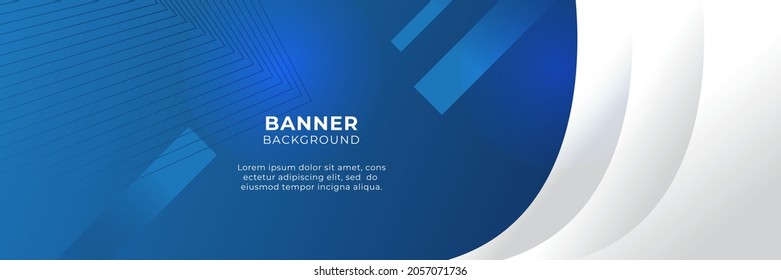 Modernes abstraktes Farbverlauf, dunkelblauer Banner-Hintergrund