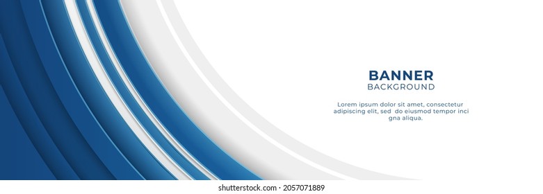 Modern abstract gradient dark navy blue technology banner background