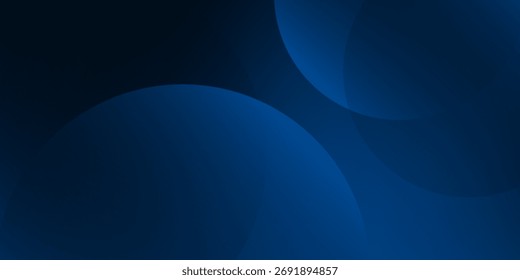 Modern abstract gradient dark navy blue banner background abstract simple design