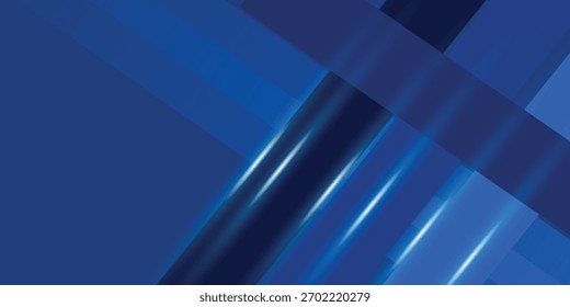 Modern abstract gradient dark navy blue banner background