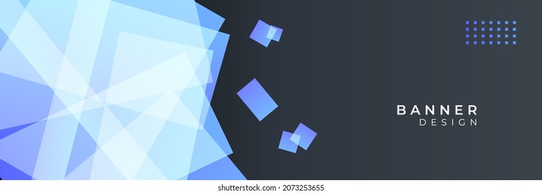 Gradiente abstracto moderno fondo de banner azul violáceo oscuro. fondo de la pancarta geométrica abstracta azul. Plantillas de banner con diseño abstracto moderno. Resumen de fondo tecnológico de líneas azules
