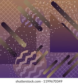 Modern abstract gradient with geometric memphis eps 10.