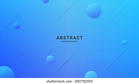 Modern Abstract Gradient Light Blue With Circle Shape Ornament. Can Be Used For Banner, Motion Or Website.