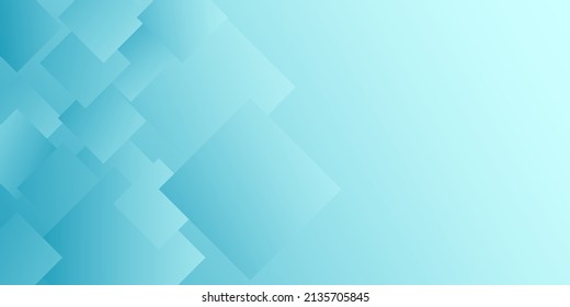 Modern abstract gradient light blue banner background