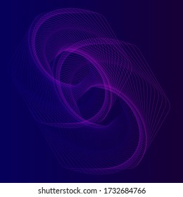 Moderne abstrakte Linie Kunst Hintergrund Vector Design 