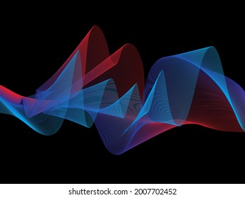 modern abstract gradient line wave wallpaper, beautiful background, pc wallpaper