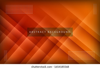 Modern abstract gradient orange background concept with papercut geometric shapes and shadow decoration eps10 vector