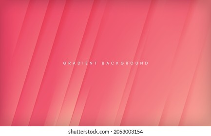 Modern abstract gradient pink peach background. Minimal geometric design template for poster. banner, web, flyer, cover, brochure, social media, landing page.