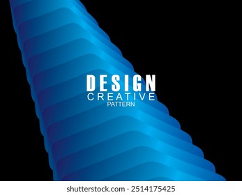 Modern abstract gradient poster background. Minimalist style cover template with dynamic perspective 3d geometric prism shape. Ideal design for social media, covers, banners, flyers, etc.