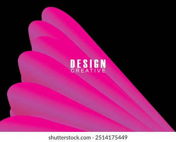 Modern abstract gradient poster background. Minimalist style cover template with dynamic perspective 3d geometric prism shape. Ideal design for social media, covers, banners, flyers, etc.