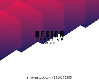 Fondo abstracto moderno del cartel del gradiente. Plantilla de cubierta de estilo minimalista con perspectiva dinámica en forma de prisma geométrico 3D. Diseño ideal para redes sociales, portadas, Anuncios, flyers, etc.