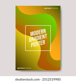 modern abstract gradient poster design 