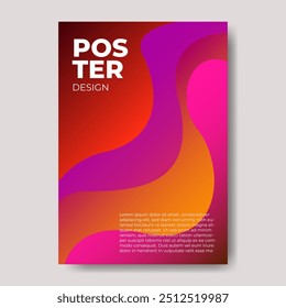 modern abstract gradient poster design 
