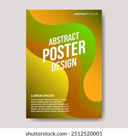moderno abstrato gradiente cartaz design 