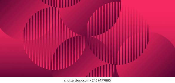 Modern abstract gradient shape line business banner background template vector illustration design
