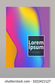 Modern abstract gradient shapes composition. Minimal Vector cover design. Futuristic design. Eps10 vector.