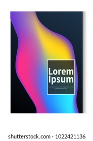 Modern abstract gradient shapes composition. Minimal Vector cover design. Futuristic design. Eps10 vector.