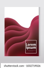 Modern abstract gradient shapes composition. Minimal Vector cover design. Futuristic design. Eps10 vector.