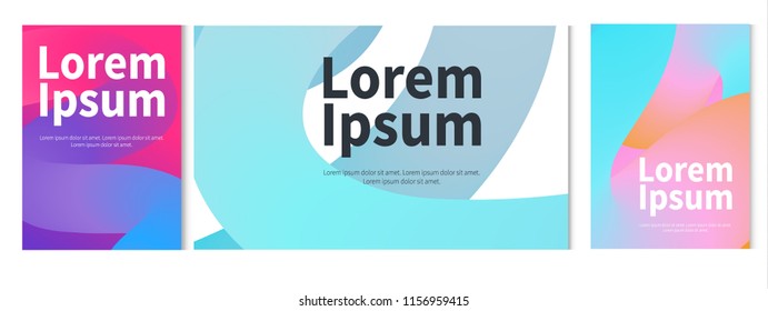 Modern abstract gradient shapes composition. Minimal Vector cover design. Futuristic design. Eps10 vector.