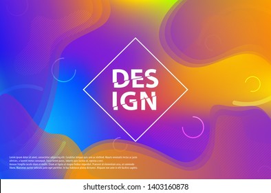  Modern abstract gradient shapes composition. Minimal Vector cover design. 