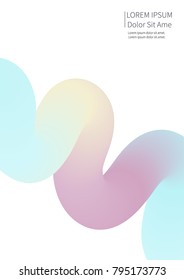 Modern abstract gradient shapes composition poster. Minimal Vector cover design. Futuristic design. Eps10 vector.