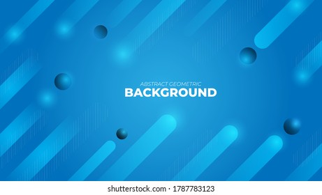 Modern Abstract Gradient Sky Blue Geometric Background Design