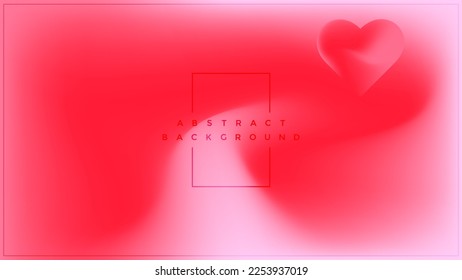 Modern abstract  gradient valentine banner background design