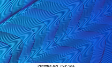 Modern Abstract Gradient wallpaper with waves, Vector illustration, EPS 10