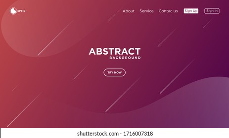 Modern abstract gradient wavy geometric background. Very useable for landing page, website, banner, poster, event, etc.