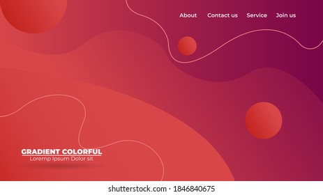Moderner abstrakter Farbverlauf-Wavy-geometrischer Hintergrund. Geeignet für Tapete, Banner, Hintergrund, Karte, Buchillustration, Landing Page, Geschenk, Cover, Flyer, Bericht, Business, soziale Medien