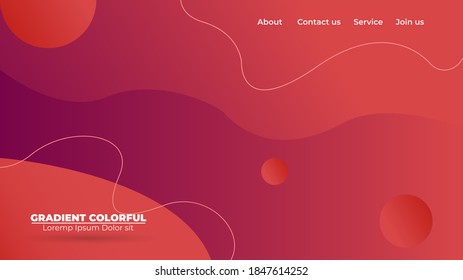 Modern abstract gradient wavy geometric background. Suitable For Wallpaper, Banner, Background, Card, Book Illustration, landing page, gift, cover, flyer, report, bussiness, social media