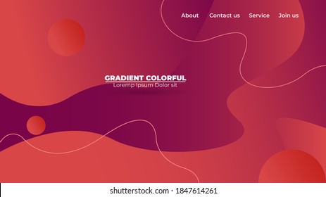 Modern abstract gradient wavy geometric background. Suitable For Wallpaper, Banner, Background, Card, Book Illustration, landing page, gift, cover, flyer, report, bussiness, social media