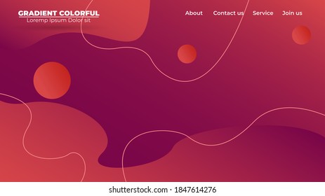 Modern abstract gradient wavy geometric background. Suitable For Wallpaper, Banner, Background, Card, Book Illustration, landing page, gift, cover, flyer, report, bussiness, social media