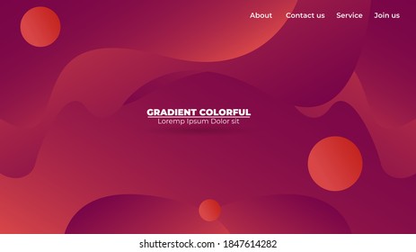 Modern abstract gradient wavy geometric background. Suitable For Wallpaper, Banner, Background, Card, Book Illustration, landing page, gift, cover, flyer, report, bussiness, social media