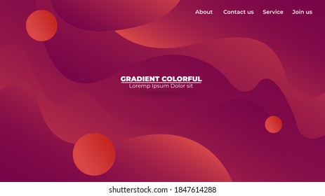 Modern abstract gradient wavy geometric background. Suitable For Wallpaper, Banner, Background, Card, Book Illustration, landing page, gift, cover, flyer, report, bussiness, social media