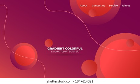 Modern abstract gradient wavy geometric background. Suitable For Wallpaper, Banner, Background, Card, Book Illustration, landing page, gift, cover, flyer, report, bussiness, social media